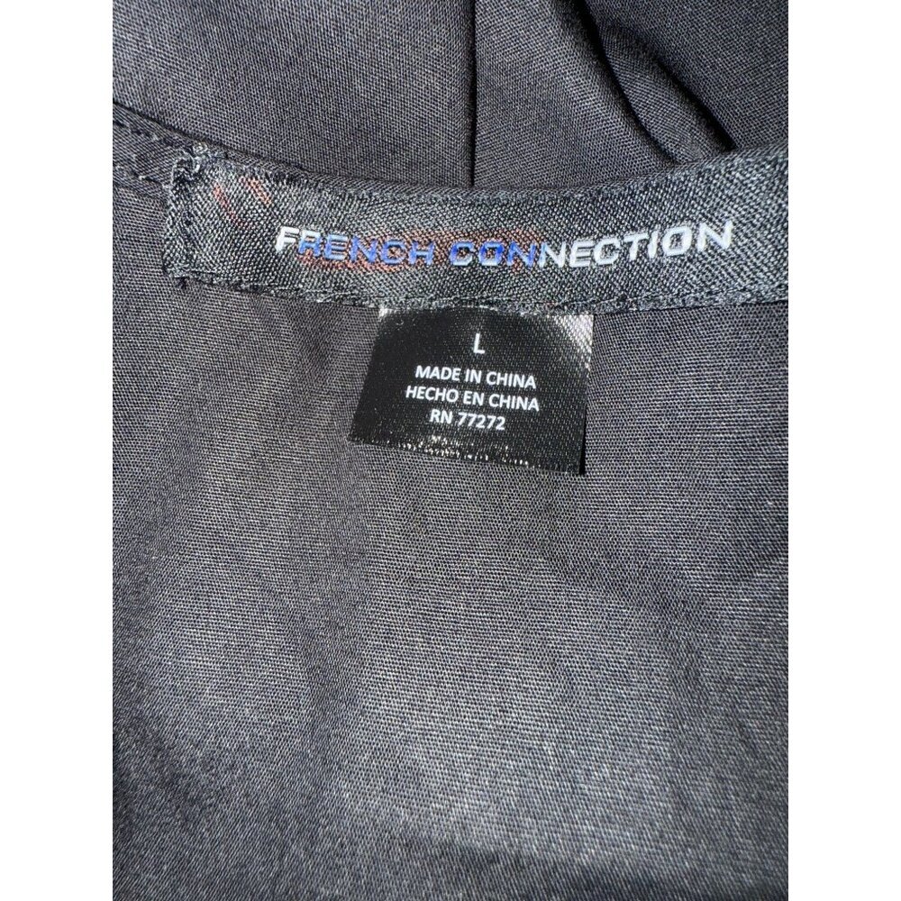 NWT French Connection Ladies Black Puff Sleeve Poplin Cotton‎ Maxi Dress Size L - Picture 12 of 15